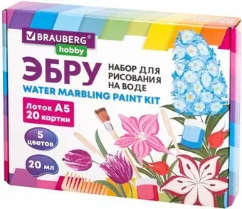 BRAUBERG HOBBY ЭБРУ 20 картин А5 665353