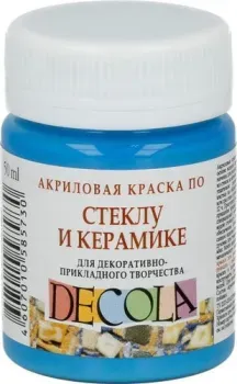 Decola по стеклу и керамике 50 мл 4028512 небесно-голубой