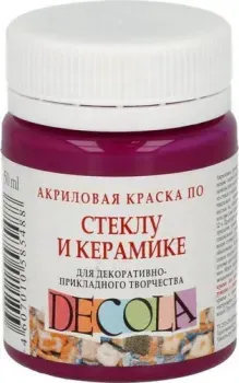 Decola по стеклу и керамике 50 мл 4028334 розовый темный