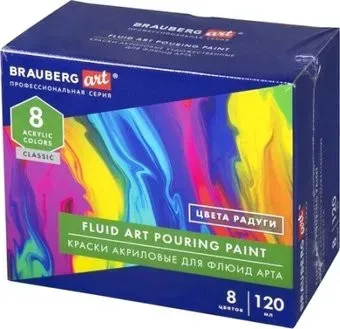 BRAUBERG Art. Флюид Арт Pouring Paint 192242 (8 цветов)