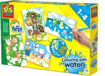 SES Creative My First Мои первые раскраски водой Прячущиеся животные 14456