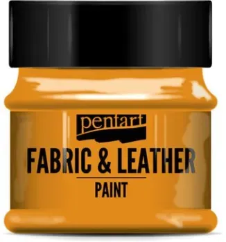 Pentart Fabric & Leather paint 50 мл (оранжевый)