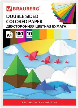 BRAUBERG Тонированная в массе 124715 (10 цв, 100 л)