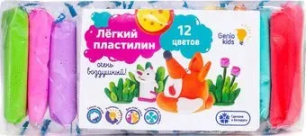 Genio Kids Легкий пластилин TA1710 (12 цветов)