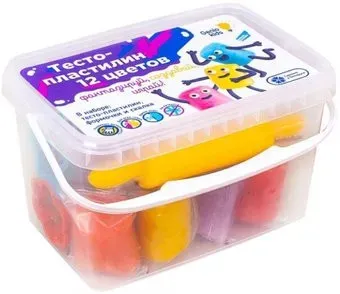 Genio Kids Тесто-пластилин TA1068V (12 цветов)