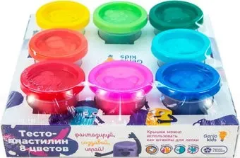 Genio Kids Тесто-пластилин TA1045 (8 цветов)