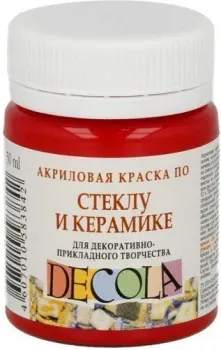 Decola По стеклу и керамике 4028331 (красный, 50 мл)