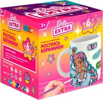 MultiArt Барби кружка для росписи MUG-EXTRA