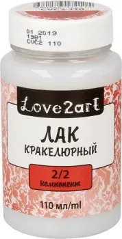 Love2art кракелюрный компонент 2/2 CVC2-110 (110 мл, прозрачный)