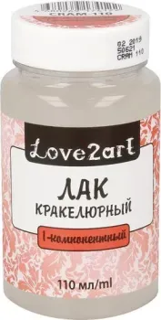 Love2art кракелюрный 1-комп. CRAM-110 (110 мл, прозрачный)
