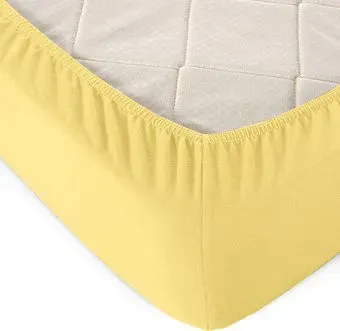 Alleri Трикотажная на резинке 80x200x20см (горчичный)