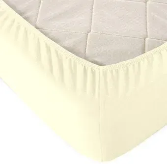 Alleri Трикотажная на резинке 80x200x20см (молочный)