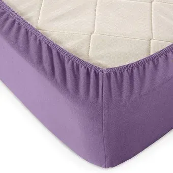 Alleri Трикотажная на резинке 80x200x20см (баклажан)