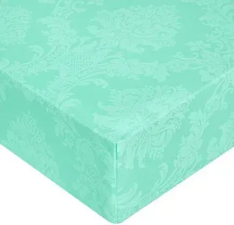 Миланика Бирюза на резинке 200x200 (поплин/жаккард)