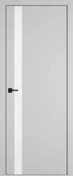 Юркас Urban 1 SV 80x200 (steel/стекло lacobel черный лак/кромка black edge)