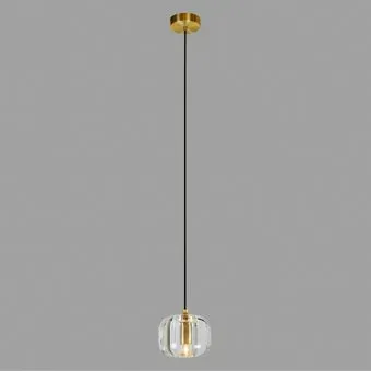 Belfast Pansy 6214-1 BR CL (латунь/стекло/прозрачный)