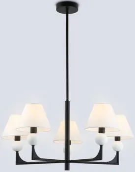 Ambrella light LH75153/5 BK/FR (черный/белый матовый)