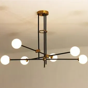 DeLight Collection Bistro Globe 9389P/6 (black/gold)