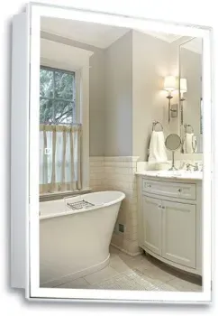 Silver Mirrors Шкаф с зеркалом Киотo flip 53.5х75 LED-00002473