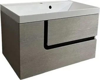 Garda Тумба под умывальник Lazio 80н_800 29.80н.800.PVC (дуб серый/черный)