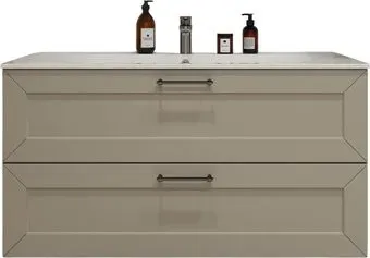 TERMINUS Тумба с умывальником Виктория 120x62x45 с 2 ящиками VIC101202900101O (айвори)