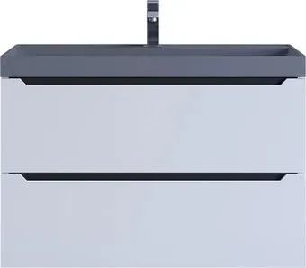 Uperwood Тумба с умывальником Tanos-Classic Quartz 80 см (белый графит/бетон)