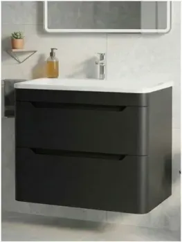 Uperwood Тумба с умывальником Ocean 80 см (черный)