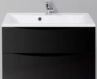 BelBagno Тумба под умывальник Marino-800-2C-SO-NL-P (nero laccato lucido)