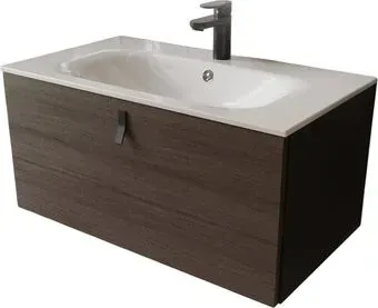 TERMINUS Тумба с умывальником Контур 80x38x45 с 1 ящиком KON10801200001O (венге/графит)