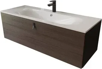 TERMINUS Тумба с умывальником Контур 120x38x45 с 1 ящиком KON101201200001O (венге/графит)
