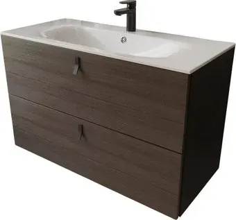 TERMINUS Тумба с умывальником Контур 100x62x45 с 2 ящиками KON101002200001O (венге/графит)