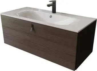 TERMINUS Тумба с умывальником Контур 100x38x45 с 1 ящиком KON101001200001O (венге/графит)
