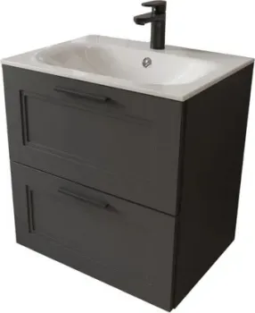 TERMINUS Тумба с умывальником Классик 60x62x45 с 2 ящиками CLA10602701601O (графит)