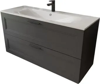TERMINUS Тумба с умывальником Классик 120x62x45 с 2 ящиками CLA101202701601O (графит)
