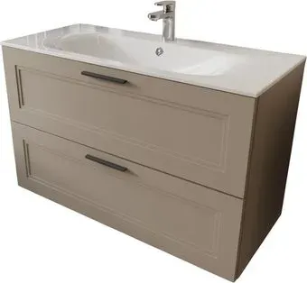 TERMINUS Тумба с умывальником Классик 100x62x45 с 2 ящиками CLA101002200501O (капучино)