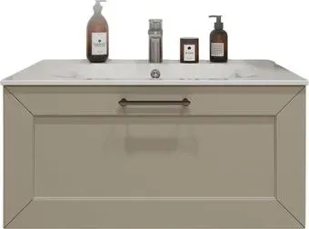 TERMINUS Тумба с умывальником Виктория 80x38x45 с 1 ящиком VIC10801900101O (айвори)