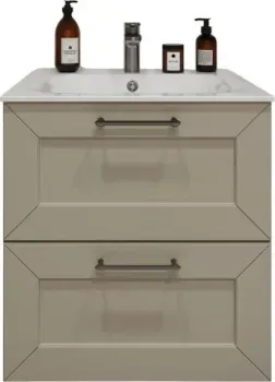 TERMINUS Тумба с умывальником Виктория 60x62x45 с 2 ящиками VIC10602900101O (айвори)