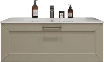 TERMINUS Тумба с умывальником Виктория 100x38x45 с 1 ящиком VIC101001900101O (айвори)