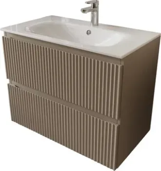 TERMINUS Тумба с умывальником Сицилия 80x62x45 с 2 ящиками SIC10802200501O (капучино)