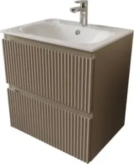 TERMINUS Тумба с умывальником Сицилия 60x62x45 с 2 ящиками SIC10602200501O (капучино)