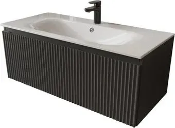 TERMINUS Тумба с умывальником Сицилия 100x38x45 с 1 ящиком SIC101001701601O (графит)