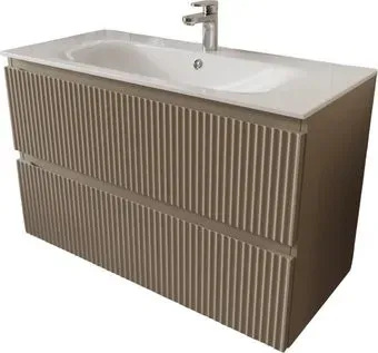 TERMINUS Тумба с умывальником Сицилия 100x62x45 с 2 ящиками SIC101002200501O (капучино)