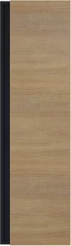 Uperwood Шкаф-пенал для ванной Barsa 35х28х120 см (черный/дуб сонома)