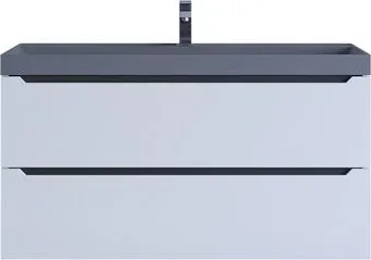 Uperwood Тумба с умывальником Tanos-Classic Quartz 100 см (белый графит/бетон)