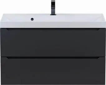 Uperwood Тумба с умывальником Tanos 90 см (матовый черный)