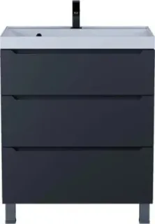 Uperwood Тумба под умывальник Tanos 70 см 3 ящика (черный)