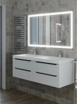 Uperwood Тумба под умывальник Tanos 120х45х50 см (белый/графит)