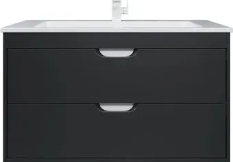 Uperwood Тумба под умывальник Modul 95х44.4х55 см (черный матовый)