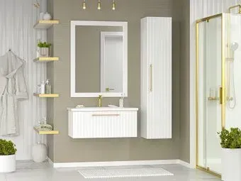 Brevita Тумба с умывальником Alicante 90 ALI-09090-0101Я+13090-KL
