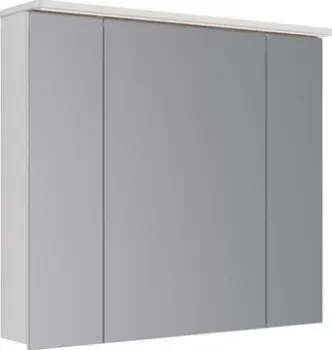 Lemark Шкаф с зеркалом для ванной Zenon 90x80 LM90ZS-Z (белый глянец)